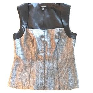 Bebe Sleeveless Tweed Top